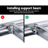 darrahopens Home & Garden > Storage Giantz 1.8M Warehouse Racking Rack Shelving Garage Steel Metal Storage Shelves Silver