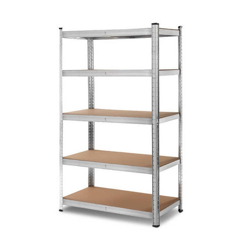 darrahopens Home & Garden > Storage Giantz 1.8M Warehouse Racking Rack Shelving Garage Steel Metal Storage Shelves Silver