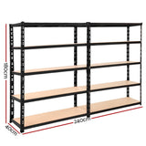 darrahopens Home & Garden > Storage Giantz 2.4MX1.8M Garage Shelving Warehouse Rack Pallet Racking Storage Steel Black