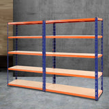 darrahopens Home & Garden > Storage Giantz 2.4MX1.8M Garage Shelving Warehouse Rack Pallet Racking Storage Steel Orange&Blue