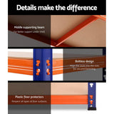 darrahopens Home & Garden > Storage Giantz 2.4MX1.8M Garage Shelving Warehouse Rack Pallet Racking Storage Steel Orange&Blue