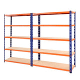 darrahopens Home & Garden > Storage Giantz 2.4MX1.8M Garage Shelving Warehouse Rack Pallet Racking Storage Steel Orange&Blue