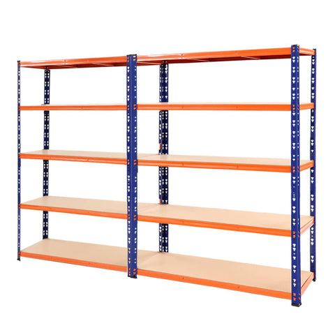 darrahopens Home & Garden > Storage Giantz 2.4MX1.8M Garage Shelving Warehouse Rack Pallet Racking Storage Steel Orange&Blue