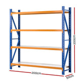 Darrahopens Home & Garden > Storage Giantz 2MX2M Garage Shelving Warehouse Rack Pallet Storage Shelves Racking Steel