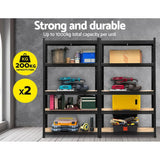 darrahopens Home & Garden > Storage Giantz 2X1.8M Warehouse Shelving Garage Storage Racking Steel Metal Shelves