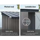 Darrahopens Home & Garden > Storage Giantz Garden Shed Sheds Outdoor Storage 1.95x1.31M Steel Workshop House Tool