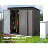 Darrahopens Home & Garden > Storage Giantz Garden Shed Sheds Outdoor Storage 1.95x1.31M Steel Workshop House Tool