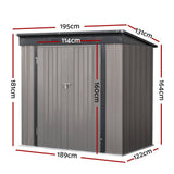 Darrahopens Home & Garden > Storage Giantz Garden Shed Sheds Outdoor Storage 1.95x1.31M Steel Workshop House Tool