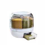 Darrahopens Home & Garden > Storage Grain Container Cereal Dispenser 10L Dry Food Rice Flour Storage Box Wall