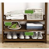 darrahopens Home & Garden > Storage Portable Clothes Rack Coat Garment Stand Bamboo Rail Hanger Airer Closet