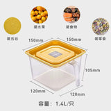 Darrahopens Home & Garden > Storage ROBO Food Container Set Yellow 1.4L*4&1L*4