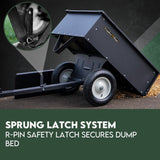 Darrahopens Home & Garden > Storage Steel Dump Cart Garden Tipping Trailer