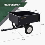 Darrahopens Home & Garden > Storage Steel Dump Cart Garden Tipping Trailer