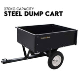 Darrahopens Home & Garden > Storage Steel Dump Cart Garden Tipping Trailer