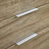 darrahopens Home & Garden > Storage Tallboy with 5 Storage Drawers Natural Wood like MDF in Oak Colour