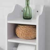 darrahopens Home & Garden > Storage Toilet Paper Holder with Storage, Freestanding Cabinet, Toilet Brush Holder and Toilet Paper Dispenser 20x100x18 cm