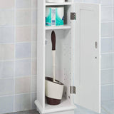 darrahopens Home & Garden > Storage Toilet Paper Holder with Storage, Freestanding Cabinet, Toilet Brush Holder and Toilet Paper Dispenser 20x100x18 cm