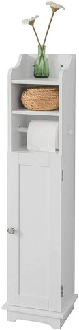 darrahopens Home & Garden > Storage Toilet Paper Holder with Storage, Freestanding Cabinet, Toilet Brush Holder and Toilet Paper Dispenser 20x100x18 cm