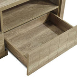 darrahopens Home & Garden > Storage TV Cabinet 3 Storage Drawers with Shelf Natural Wood like MDF Entertainment Unit in Oak Colour