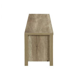 darrahopens Home & Garden > Storage TV Cabinet 3 Storage Drawers with Shelf Natural Wood like MDF Entertainment Unit in Oak Colour