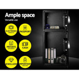 darrahopens Home & Garden > Storage UL-TECH Electronic Safe Digital Security Box Double Door LCD Display