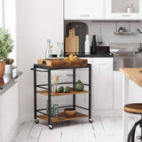 Darrahopens Home & Garden > Storage VASAGLE Utility Cart Rustic Brown