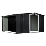 Darrahopens Home & Garden > Storage Wallaroo Garden Shed with Semi-Close Storage 6*8FT - Black