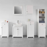 darrahopens Home & Garden > Storage White Wall Cabinet with Door 40x52cm