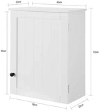 darrahopens Home & Garden > Storage White Wall Cabinet with Door 40x52cm