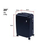 darrahopens Home & Garden > Travel Delegate Suitcases Luggage Set 20" 24" 28"Carry On Trolley TSA Travel Bag