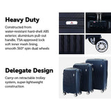 darrahopens Home & Garden > Travel Delegate Suitcases Luggage Set 20" 24" 28"Carry On Trolley TSA Travel Bag