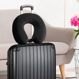 Darrahopens Home & Garden > Travel Milano Decor Memory Foam Travel Neck Pillow With Clip Cushion Support Soft Black