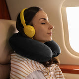 Darrahopens Home & Garden > Travel Milano Decor Memory Foam Travel Neck Pillow With Clip Cushion Support Soft Black