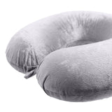Darrahopens Home & Garden > Travel Milano Decor Memory Foam Travel Neck Pillow With Clip Cushion Support Soft Grey