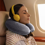 Darrahopens Home & Garden > Travel Milano Decor Memory Foam Travel Neck Pillow With Clip Cushion Support Soft Grey