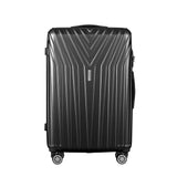 Darrahopens Home & Garden > Travel Wanderlite 3pc Luggage 20'' 24'' 28'' Trolley Suitcase Sets Travel TSA Hard Case Lightweight Black