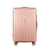 Darrahopens Home & Garden > Travel Wanderlite 3pc Luggage 20'' 24'' 28'' Trolley Suitcase Sets Travel TSA Hard Case Lightweight Pink