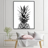 Darrahopens Home & Garden > Wall Art 40cmx60cm Pineapple Black Frame Canvas Wall Art