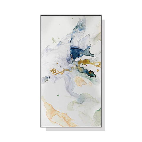 darrahopens Home & Garden > Wall Art 40cmx80cm Abstract Watercolour Style Black Frame Canvas Wall Art