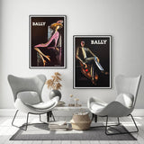 darrahopens Home & Garden > Wall Art 50cmx70cm Bally Man & Woman 2 Sets Black Frame Canvas Wall Art