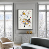 darrahopens Home & Garden > Wall Art 50cmx70cm Delicate Tension By Wassily Kandinsky Black Frame Canvas Wall Art