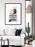 darrahopens Home & Garden > Wall Art 50cmx70cm Fashion Book Black Frame Canvas Wall Art