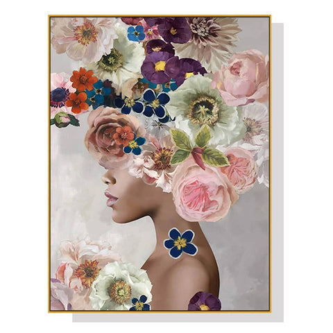 darrahopens Home & Garden > Wall Art 50cmx70cm Foolish in Love II Gold Frame Canvas Wall Art
