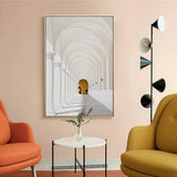 darrahopens Home & Garden > Wall Art 50cmx70cm Long Corridor Style A Gold Frame Canvas Wall Art