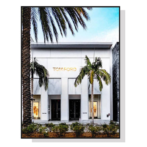 Darrahopens Home & Garden > Wall Art 50cmx70cm TOM FORD Black Frame Canvas Wall Art