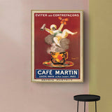 Darrahopens Home & Garden > Wall Art 60cmx90cm Cafe Martin Gold Frame Canvas Wall Art