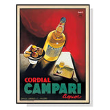 Darrahopens Home & Garden > Wall Art 60cmx90cm Cordial Campari Liquor Black Frame Canvas Wall Art