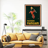 Darrahopens Home & Garden > Wall Art 60cmx90cm Maccheroni Pianiciani Black Frame Canvas Wall Art