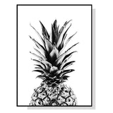 Darrahopens Home & Garden > Wall Art 60cmx90cm Pineapple Black Frame Canvas Wall Art