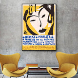 darrahopens Home & Garden > Wall Art 70cmx100cm Henri Matisse Black Frame Canvas Wall Art